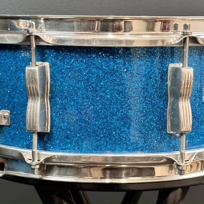 WFL Ludwig 24/13/16/5x14" Vintage Drum Set - Aqua Sparkle - MINT! image 16