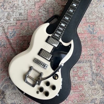 1972 Gibson SG Standard with Factory Gibson Bigsby - White image 22