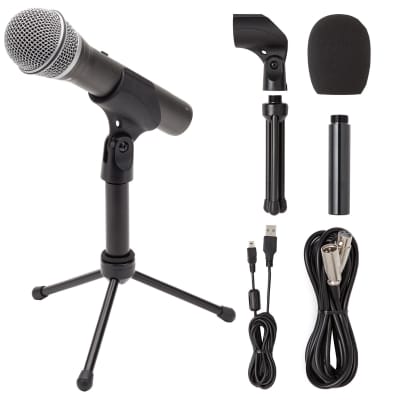 Samson Q2U Handheld Dynamic USB/XLR Microphone Pack for Recording & Podcasting image 8