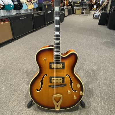 Vintage 1960's Elger Jazz Artist Archtop - USA Made, Nitro Sunburst, Gold Hardware w/ Case image 5