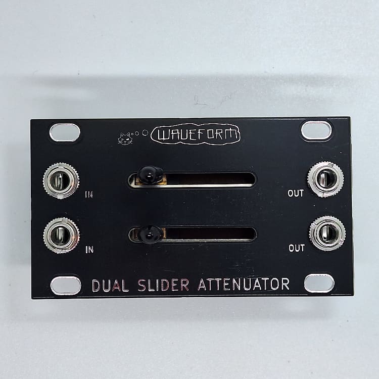Waveform Magazine 1U Dual Slider Attenuator DIY Kit Passive Reverb