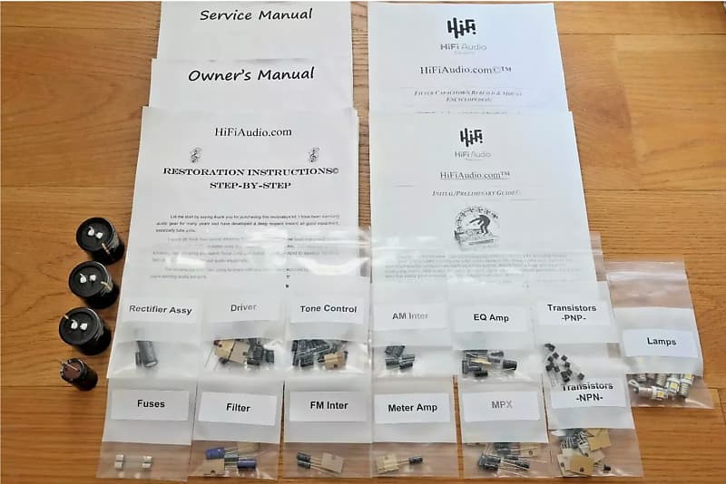 Sansui 800 restoration kit filter capacitor repair rebuild fix  			