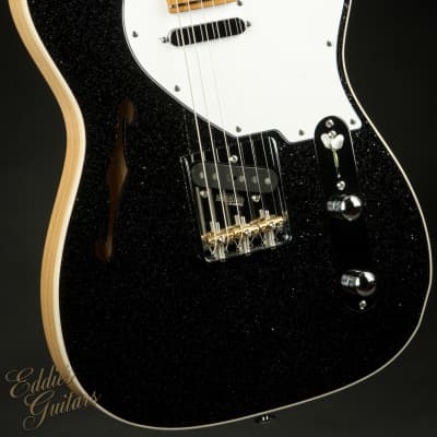 Suhr Eddie's Guitars Exclusive Custom Classic T Roasted - Black Sparkle image 6