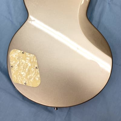 D'Angelico Deluxe Atlantic Solid Body Electric Guitar-Desert Gold-w/Hard Case! image 5