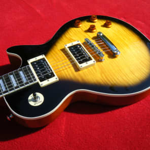 Sunburst LP Style w/Seymour Duncan P/Us & Jimmy Page Wiring - Hard Shell Case Included! image 5