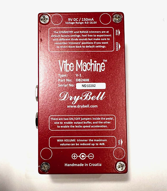 FS - Dry Bell Vibe Machine * Red V1 * Excellent+ * $255 FS - Dry Bell Vibe Machine * Red V1 * Excellent+ * $255