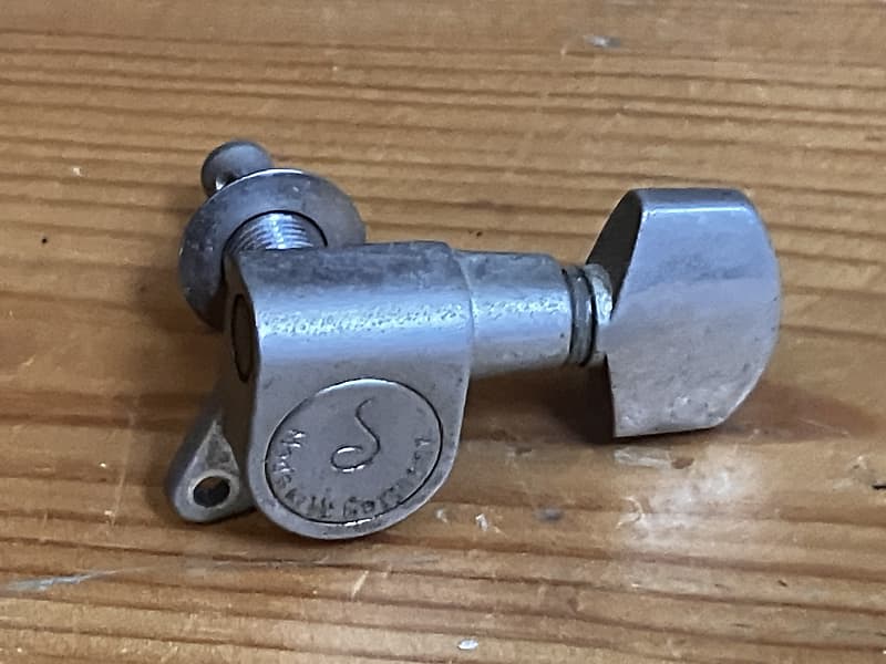 Vintage Schaller M6 135 Single Guitar Tuning Peg Machine Head Tuner E A D image 1