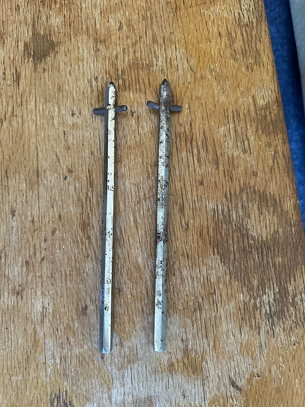 Rogers Hex Bass drum spurs 1960’s Chrome Reverb