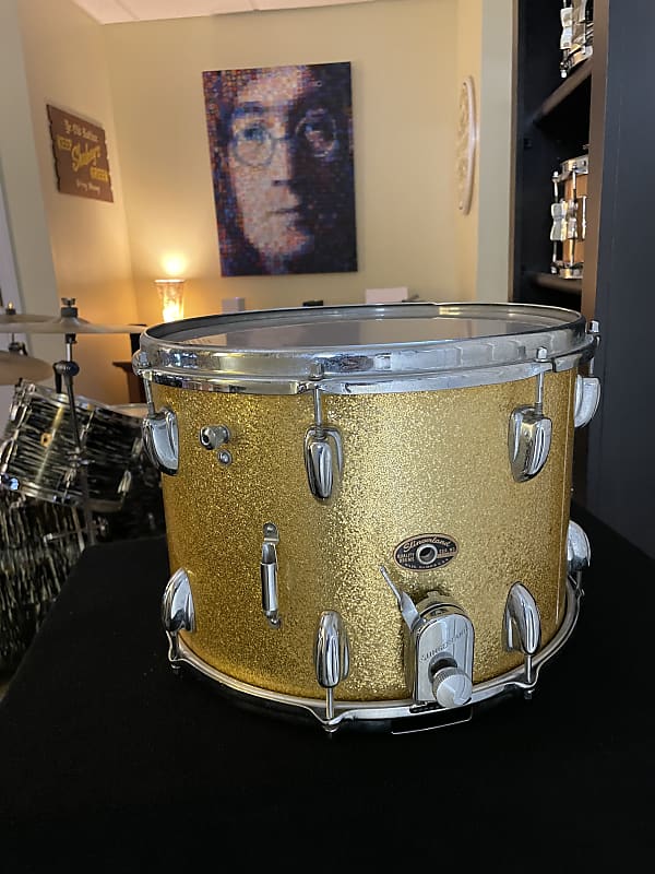 Slingerland Marching Snare Drum 2 10x14 1960’s Gold Reverb