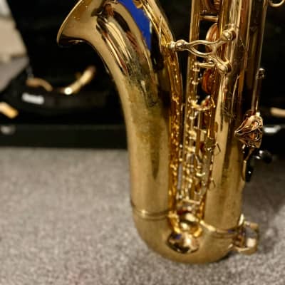 Jupiter Jupiter JTS 78ĺ9 -787 Tenor Saxophone Saxophone 2010-2020 - clear lacquer finish on its solid brass image 2