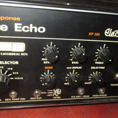 Vintage 1971 Electra EP 350 Analog Tape Echo  Black w original cover image 2