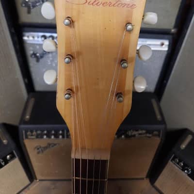 Silvertone Archtop 50's - Natural image 3