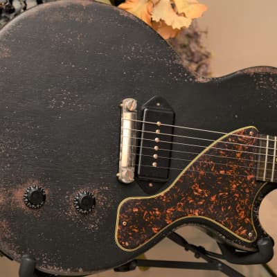 Gibson Les Paul Junior Relic- Custom Black P90 | Reverb