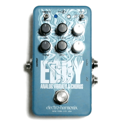 Used Electro-Harmonix EHX Eddy Analog Vibrato & Chorus Guitar Effects Pedal image 1