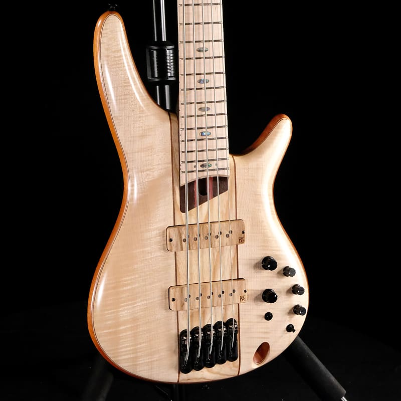 Ibanez Premium SR5FMDX2 5-string Bass Guitar - Natural Low Ibanez Premium SR5FMDX2 5-string Bass Guitar - Natural Low
