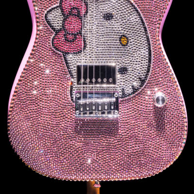 Swarovski® crystals | Fender Squier Hello Kitty Stratocaster