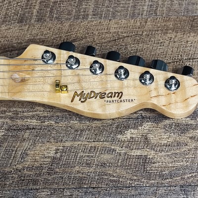 MyDream Partcaster Custom Built - Black and White Thinline Charlie Christian image 3