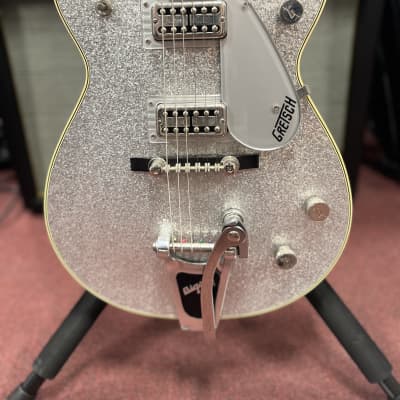 Gretsch G6129T-59 Vintage Select '59 Silver Jet with Bigsby & OHSC 2018 - Present - Silver Sparkle for sale