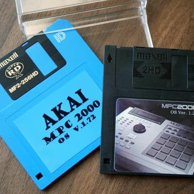 [LATEST OS 2-DISK SET] Akai MPC2000 v1.72/ MPC2000XL v1.20 sampler 1990s, Made in Japan
