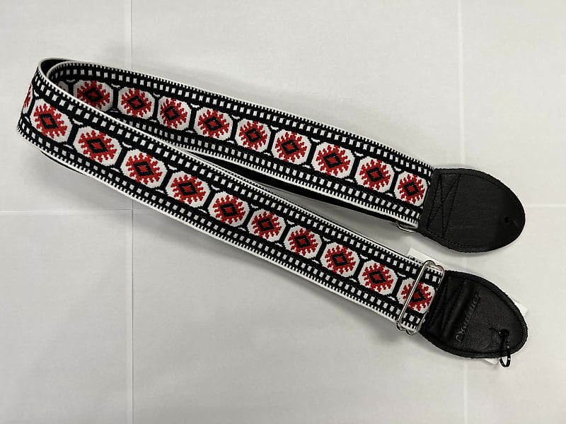 Souldier Pillar Red/White/Black Guitar Strap *Free Shipping in the US* image 1
