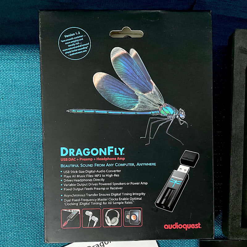 AudioQuest Dragonfly 1.2 USB DAC Digital Audio Converter in Original Box image 1