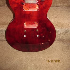 Gibson Les Paul Studio 2012 Red wine Husk Luthier project L@@K image 7