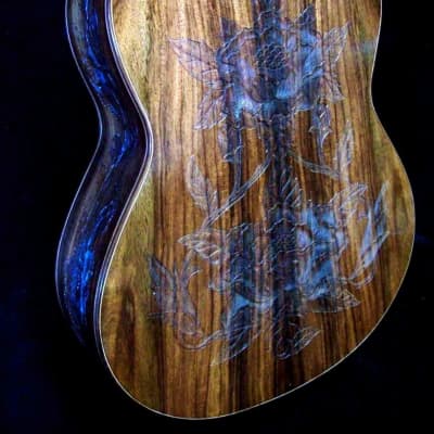Blueberry Guitar Classical Nylon String 2023 - Hand Carved & Handmade image 8