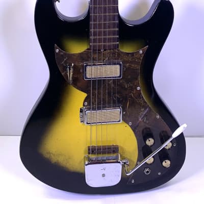 Montclair Electric Guitar, made by Kay, VINTAGE 1965,Tobacco Sunburst: for sale