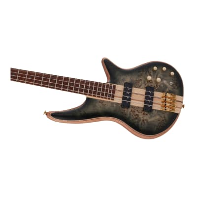 Jackson Pro Series Spectra Bass SBP IV 4-String Guitar with Caramelized Jatoba Fingerboard (Right-Handed, Transparent Black Burst) image 6
