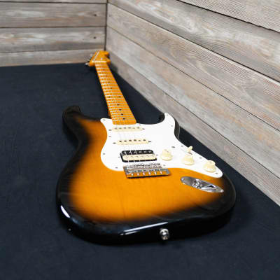 Fender JV Modified 50s Stratocaster HSS - 2 Tone Sunburst (WS) MIJ Japanese Vintage image 11