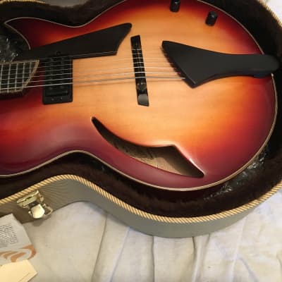 Gagnon Archtops Shadow 7 7 String Archtop Guitar 2013 2 Tone Honey Burst image 14