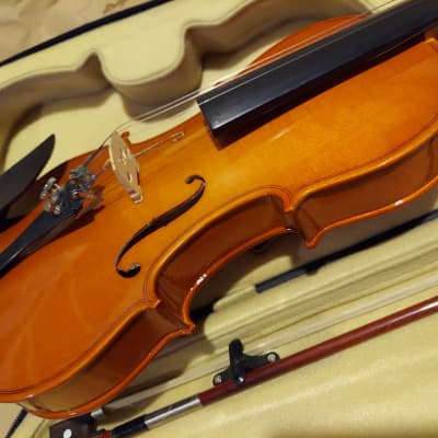 Rothenburg Stradivarius Copy Sized 4/4 violin, Germany, Vintage, with case & bow image 8