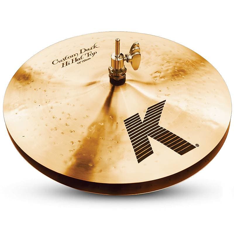 Zildjian 13" K Custom Dark Hi-Hat Cymbal (Top) image 1
