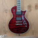 ESP LTD EC-1000 Electric Guitar See-Thru Black Cherry 2009 w/ Signed OHSC