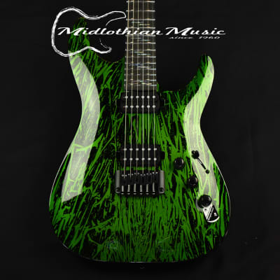 Schecter C-1 Silver Mountain - Electric Guitar - Toxic Venom Gloss Finish image 2