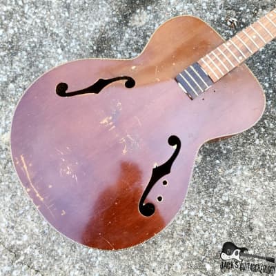 Luthier Special: Kamico Kay Archtop Husk Owned By Eugene Chadbourne *NON-FUNTIONING* (1950s - Natural) image 2