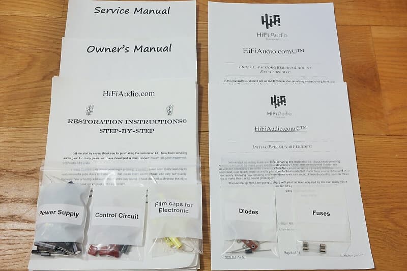 Ampex 350 restoration kit filter capacitor repair rebuild fix  			