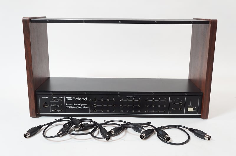 Roland SYSTEM-100M 191-J 5Unit Module Rack Modular Analog Synthesizer w/ 5  Cables