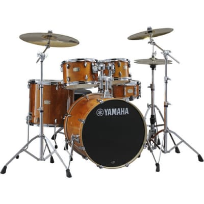 Yamaha Acoustic Drum Kit SBP0F56WHA Stage Custom Birch Shell Package  (Honey Amber)