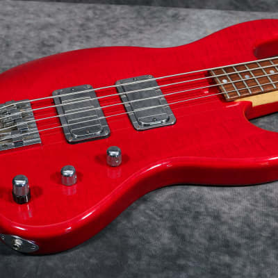 Mid-90s Mike Lull JT4 - Trans Red Over Flamed Maple image 9