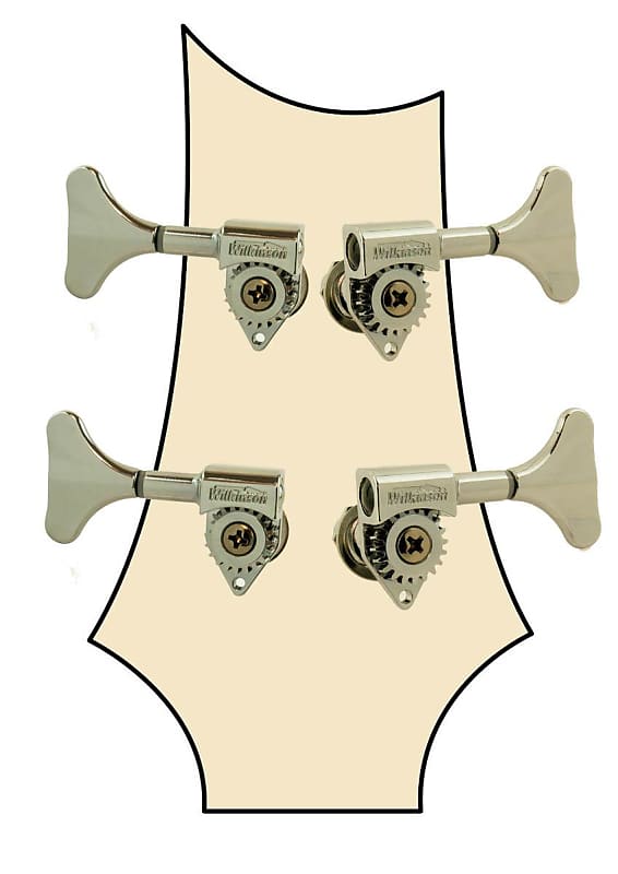 Wilkinson WJB750 Bass Tuners Machine Heads 2L 2R for Bass | Reverb