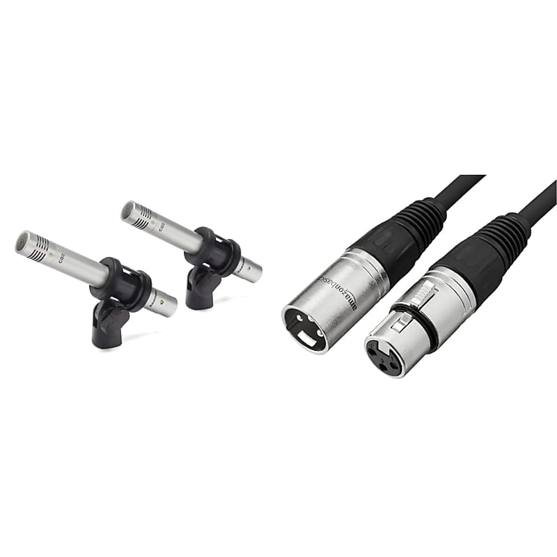 Basics XLR Microphone Cable for Speaker or PA System, All Copper  Conductors, 6MM PVC Jacket, 6 Foot, Black