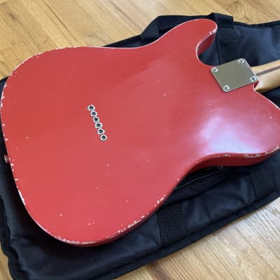 Fender Telecaster Partscaster, MJT Body, Bigsby, Fiesta Red, Vintera Neck, 50s Relic Road Worn Guitar, Nitro Lacquer image 13
