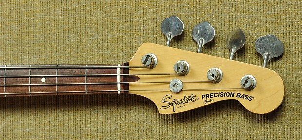 1983 Fender Japan Squier SQ Precision Bass - Black | Reverb