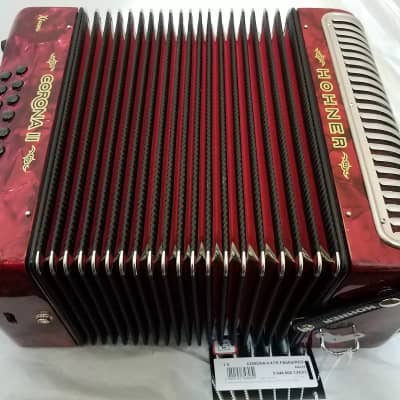 Hohner Xtreme GCF/Sol Red Crown Acordeon Accordion +Case, Bag, Strap, BackPad, DVD Authorized Dealer image 4