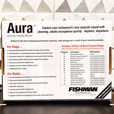 Fishman Aura AST Acoustic Imaging Blender 2010s - Silver image 3