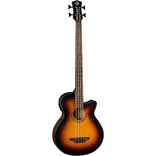 Luna Tribal Acoustic / Electric Bass 34 Inch Scale TSB image 1