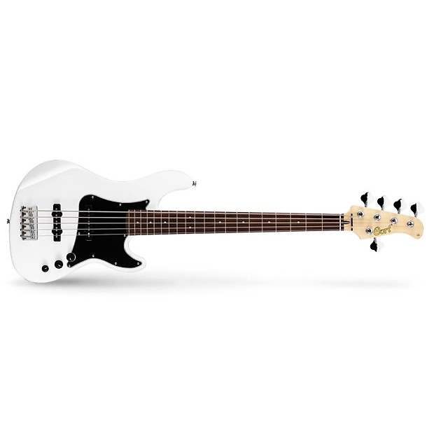 Cort GB-55JJ Olympic White Electric Bass image 1