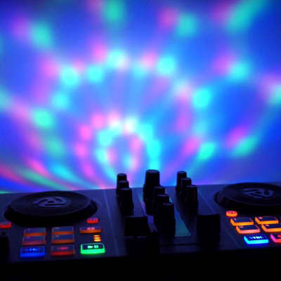 Numark Party Mix II Serato LE DJ Controller LED Lightshow w Laptop Stand image 4