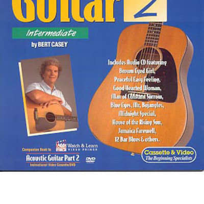 Acoustic Guitar Book 2 Instruction with audio CD Lessons Watch and Learn for sale